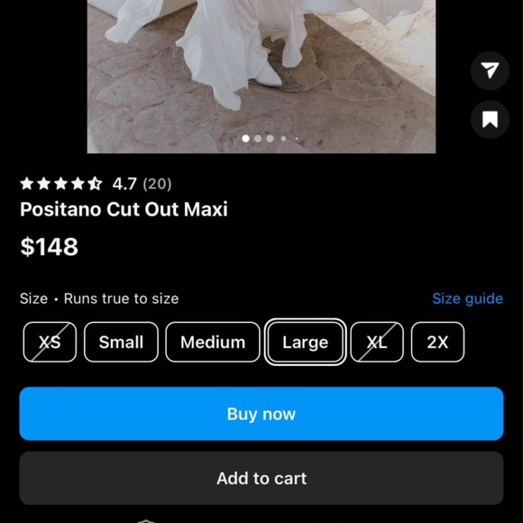 Untamed Petals Positano Cut Out Maxi Dress Flowy - Picture 4 of 5